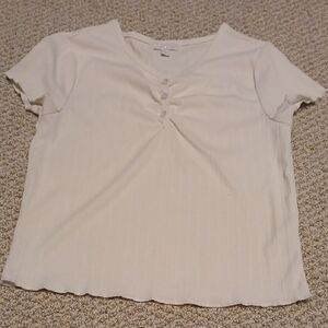btween Ivory Short Sleeve Tee